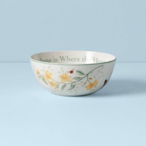 Red Floral Sentiment Serving Bowl