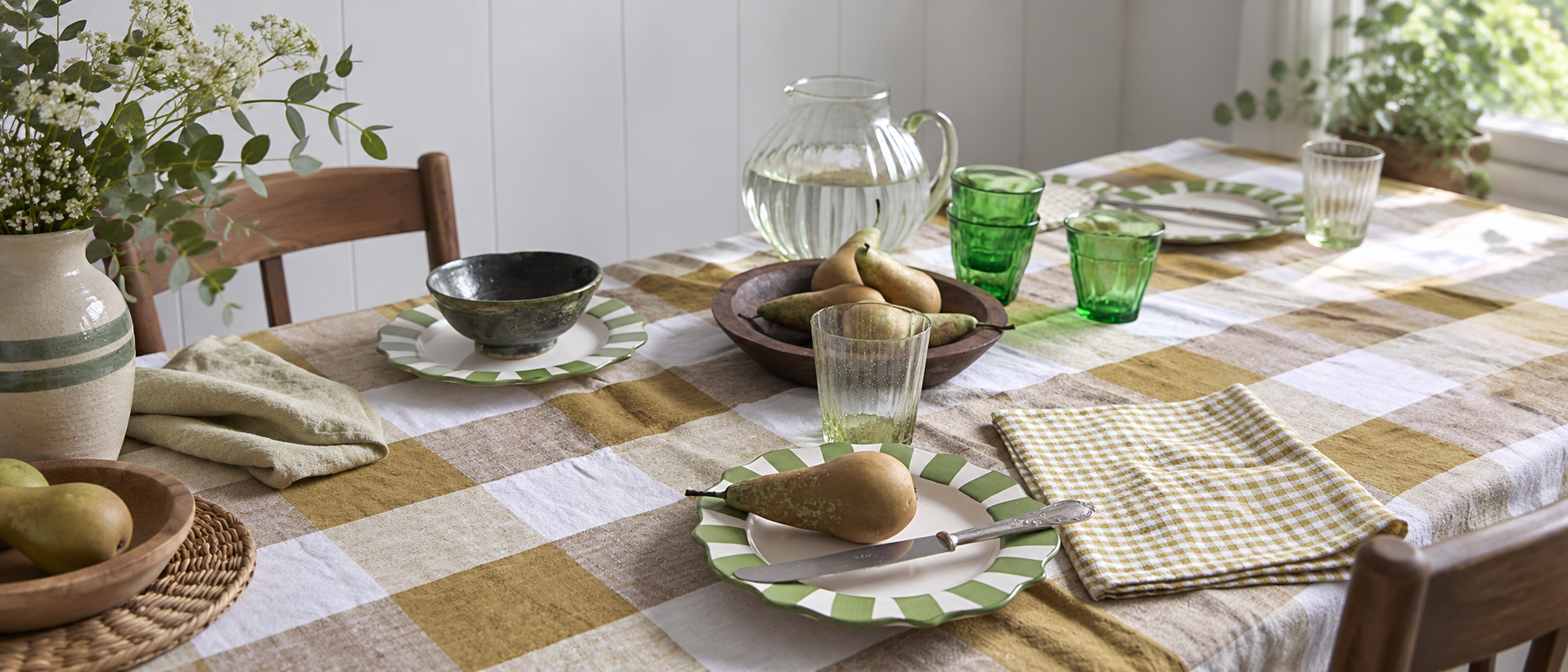 Thoughtful tableware arranged for everyday dining