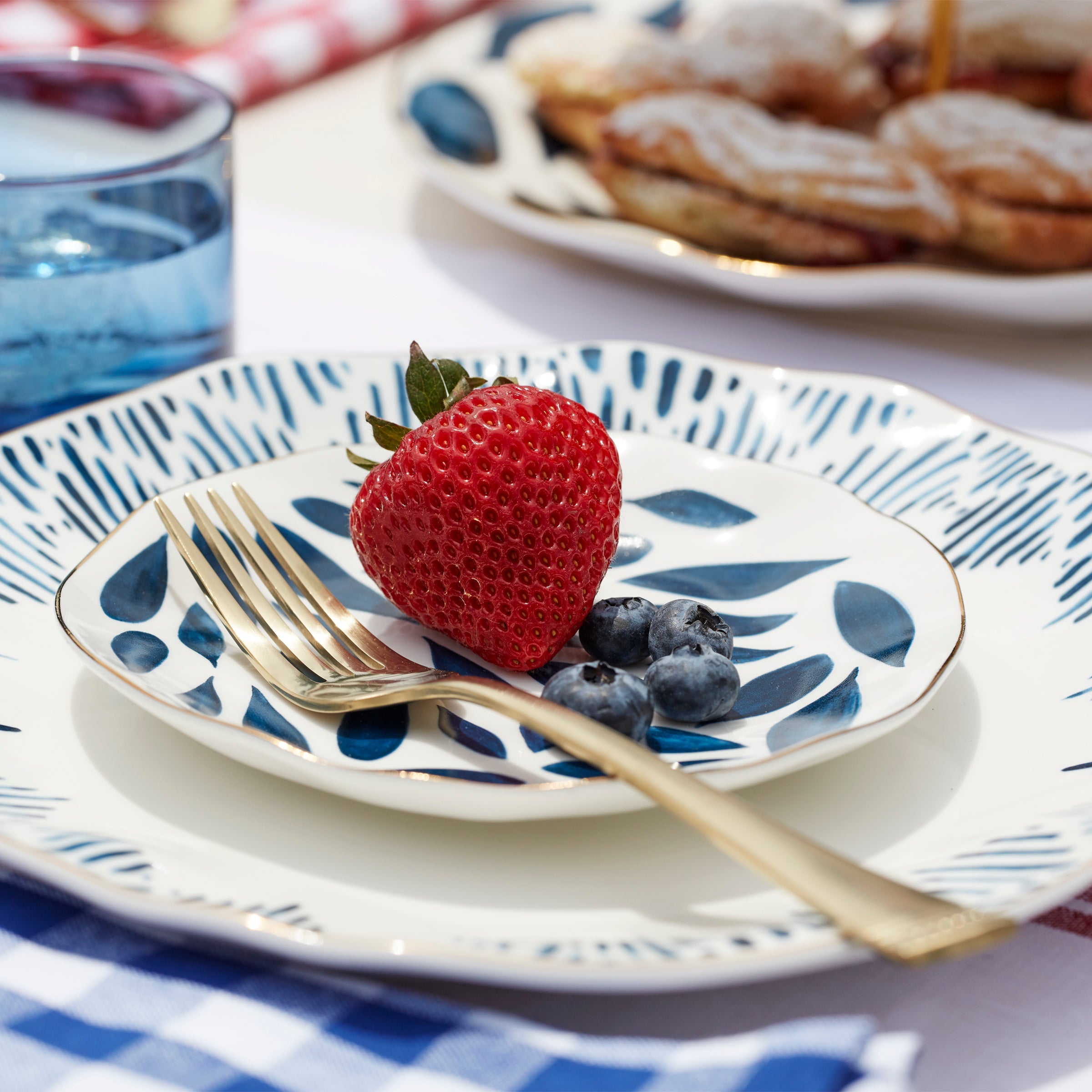 Modern Pattern Tidbit Plates, Set of 4 - Image 3