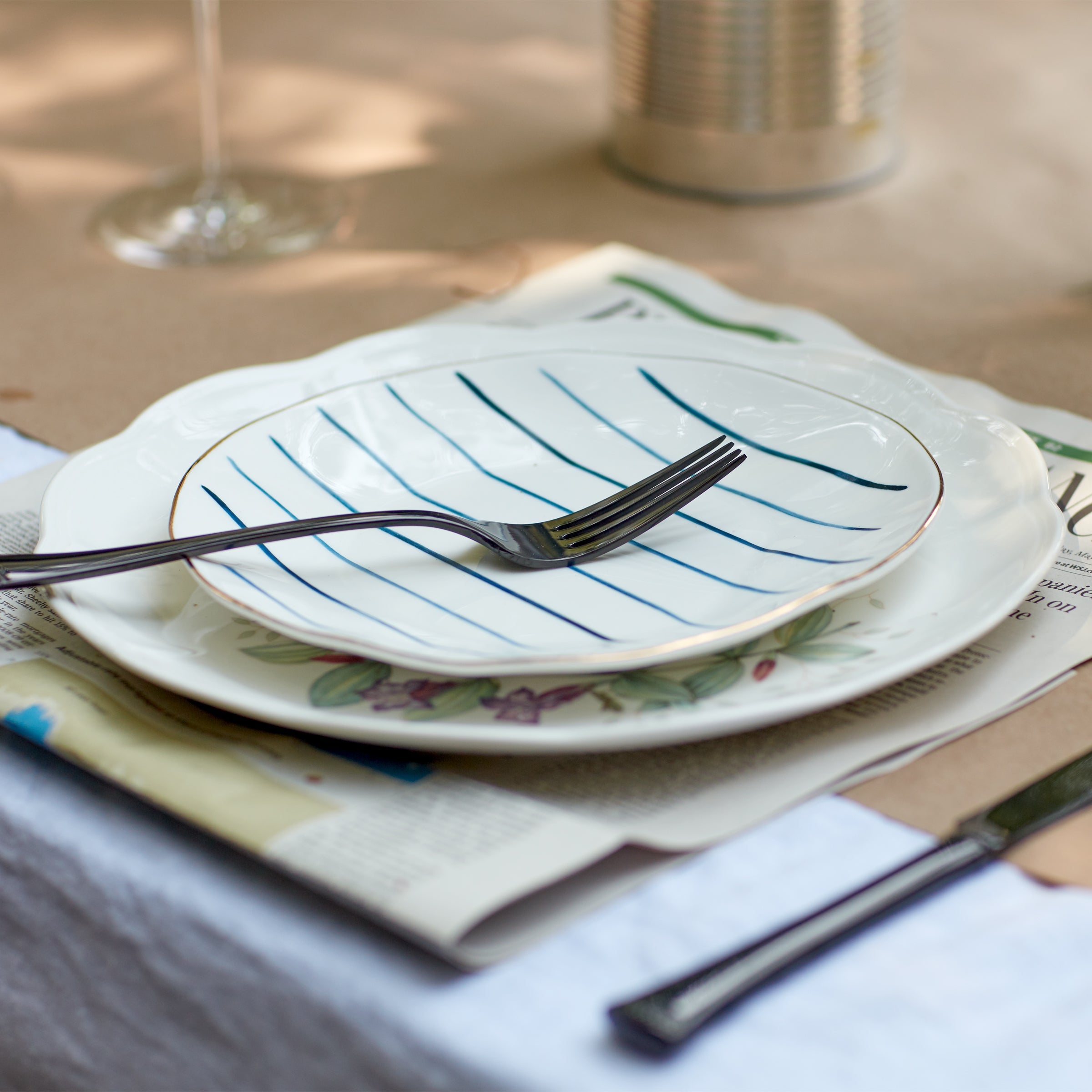 Modern Pattern Tidbit Plates, Set of 4 - Image 4