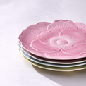 Yellow Floral Accent Plates, Set of 4 - Image 3