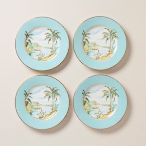Textured Woven Accent Plates, Set of 4