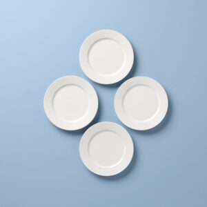 Pineapple Gold Rim Dessert Plates, Set of 4