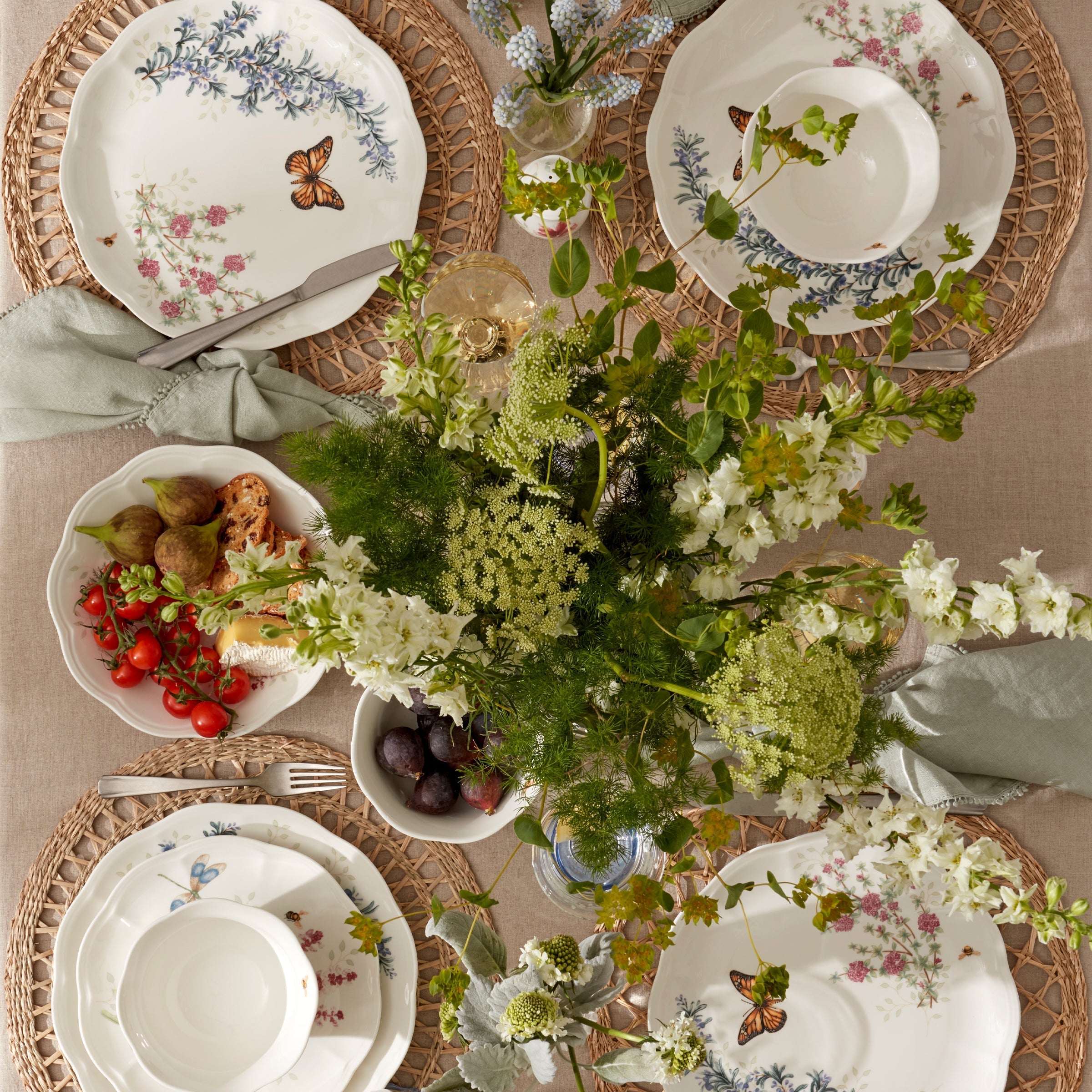 Botanical Herb Rice Bowls, Set of 4 - Image 5