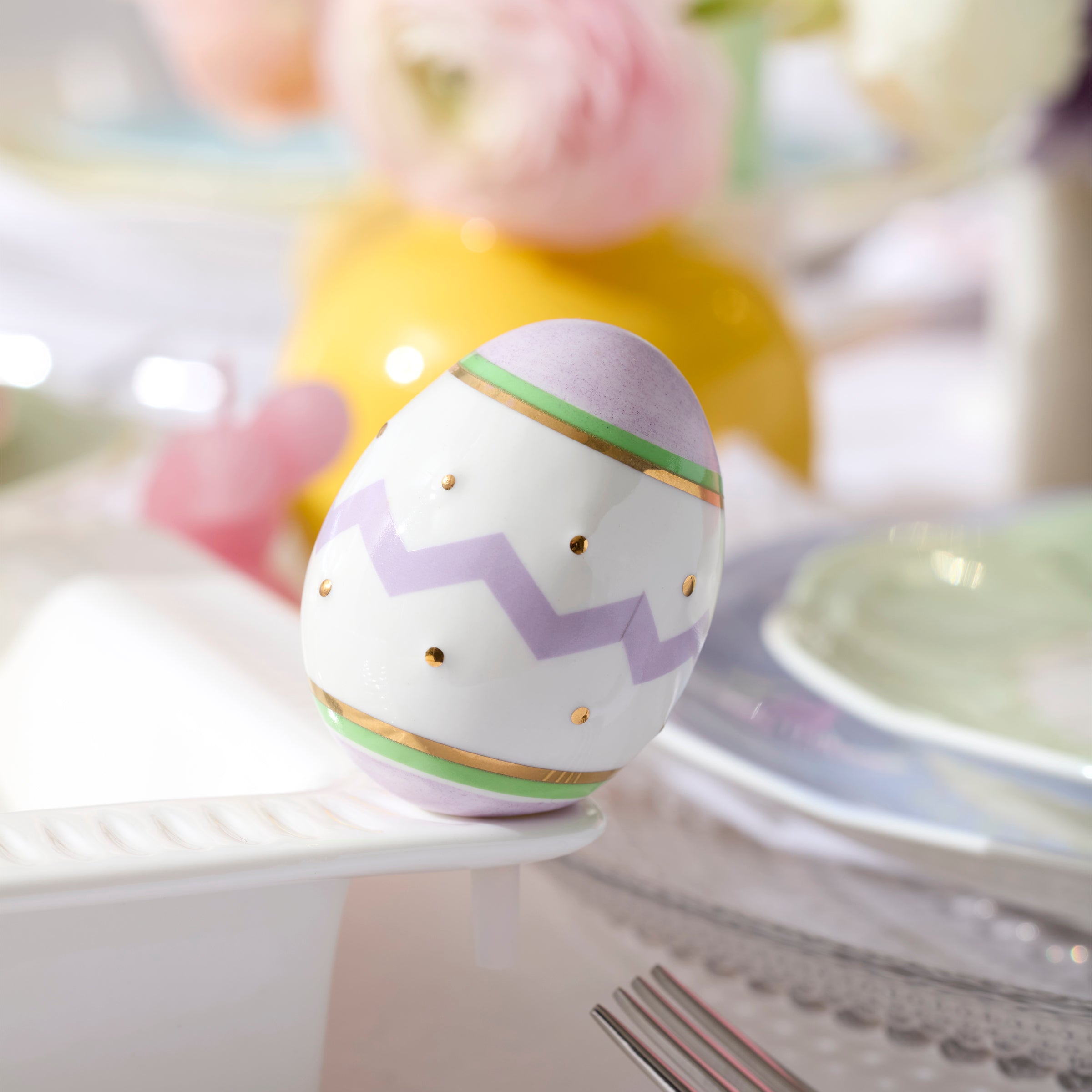 Square Bowl with Easter Egg Accent - Image 3