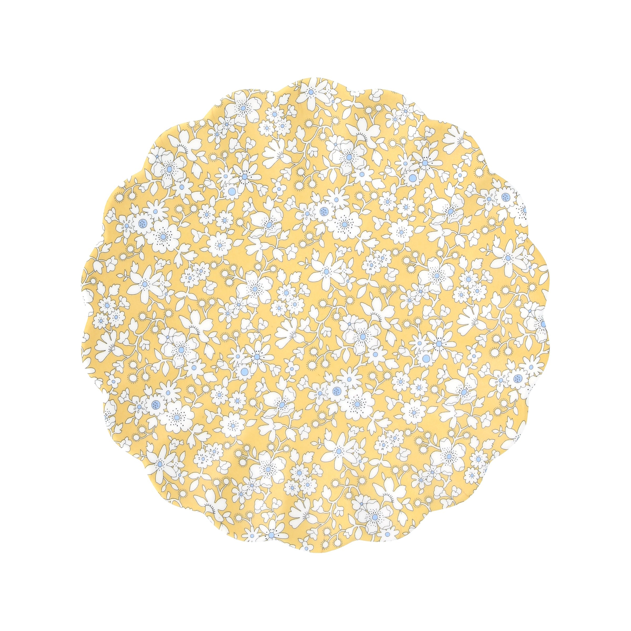 Scalloped Floral Melamine Party Plates, Set of 4 - Image 3