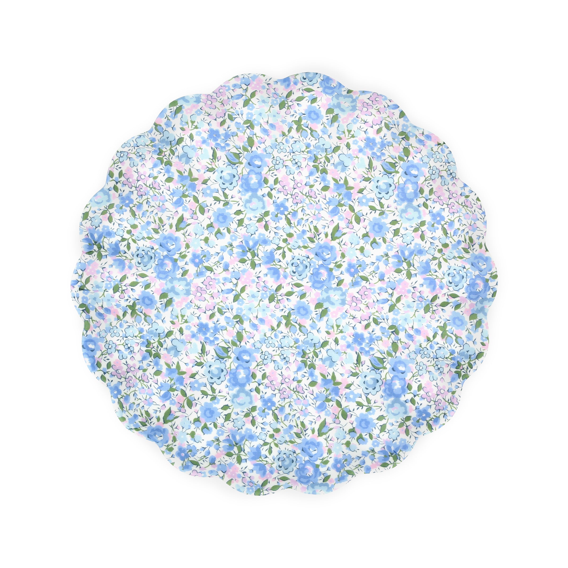 Scalloped Floral Melamine Party Plates, Set of 4 - Image 5